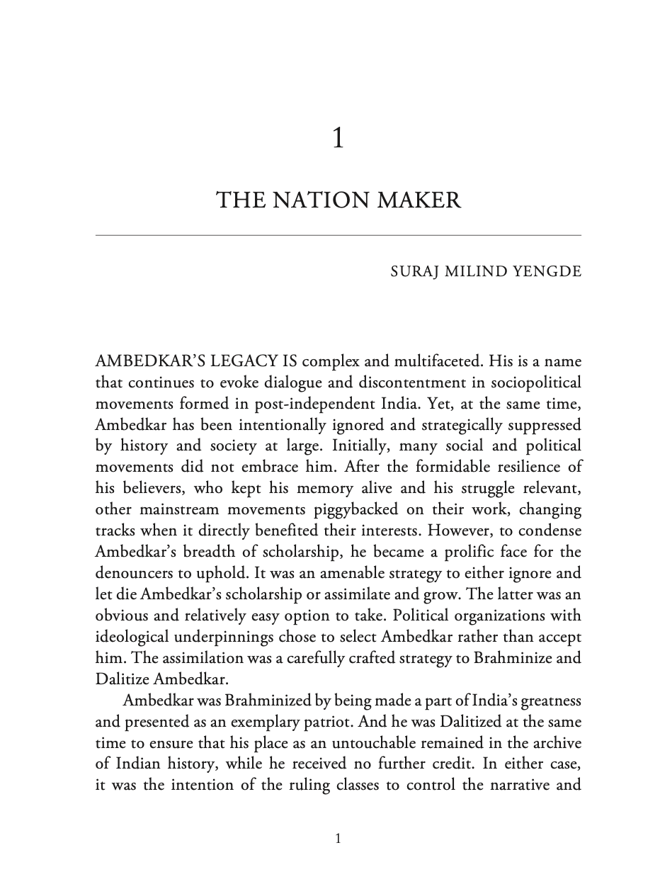 Article on The Nation Maker role of Ambedkar