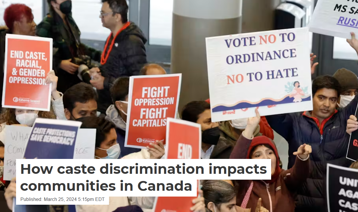how caste discrimination impacts communities in canda by suraj yengde caste expert