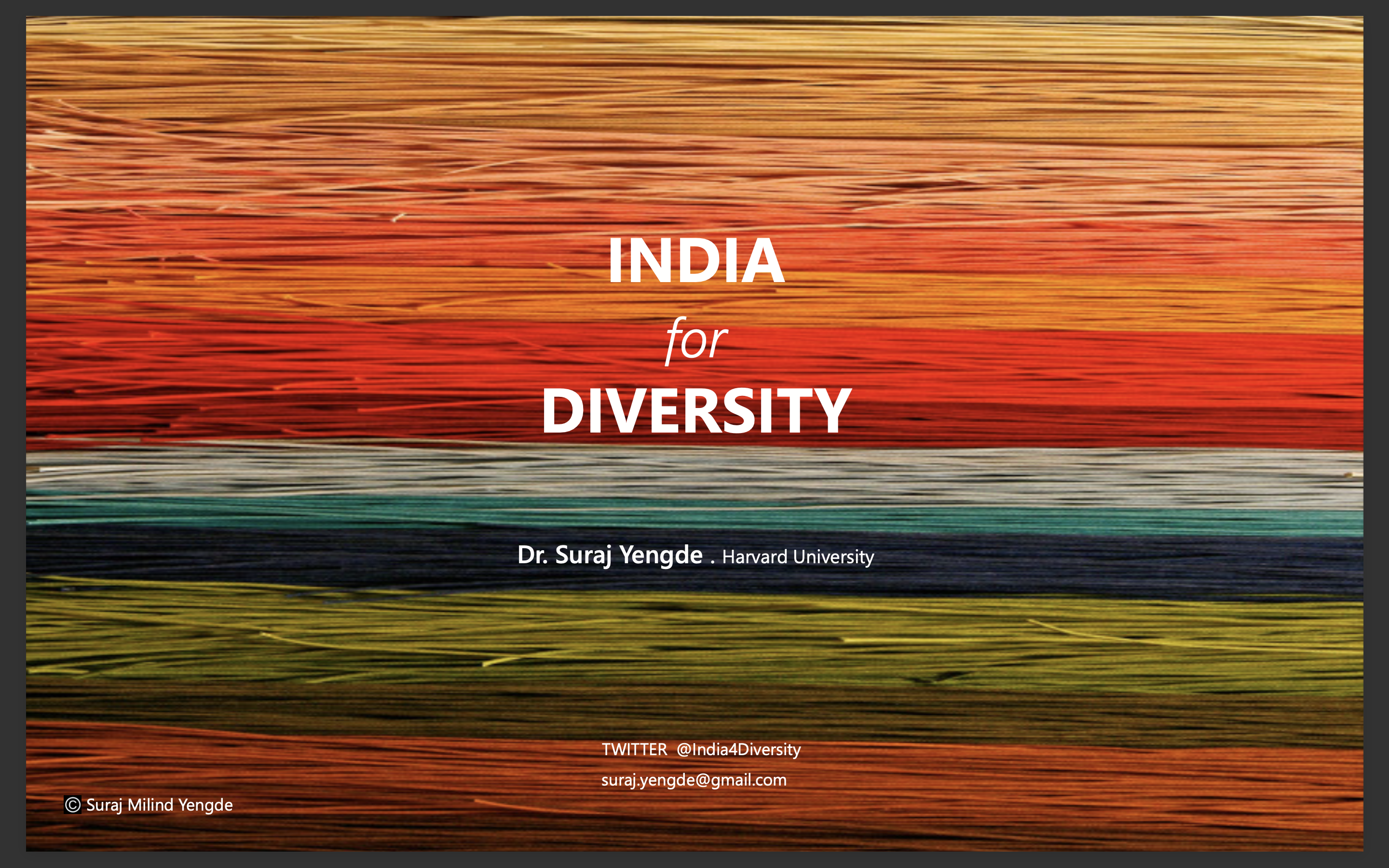India's diversity is exposed through the data sets and meticulous research.